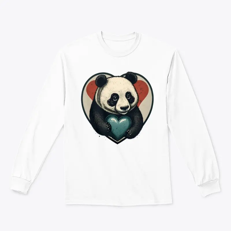 Panda Heart Love Romantic